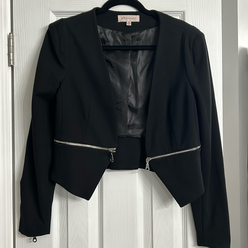 Philosophy zipper blazer